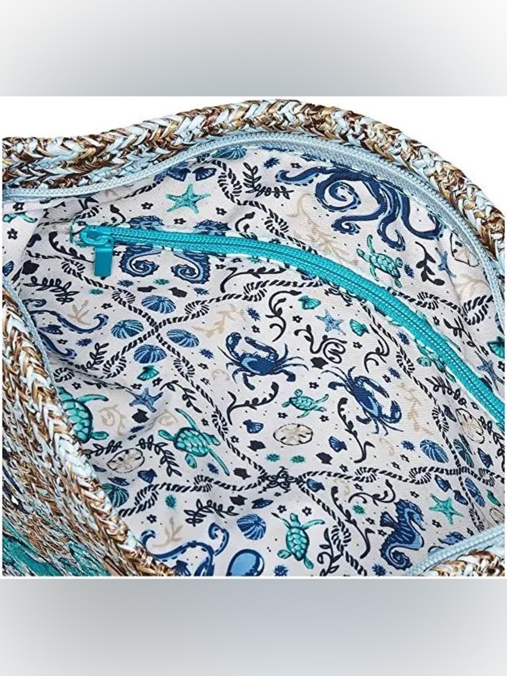 Vera Bradley Straw Crossbody NWT - Picture 3 of 9